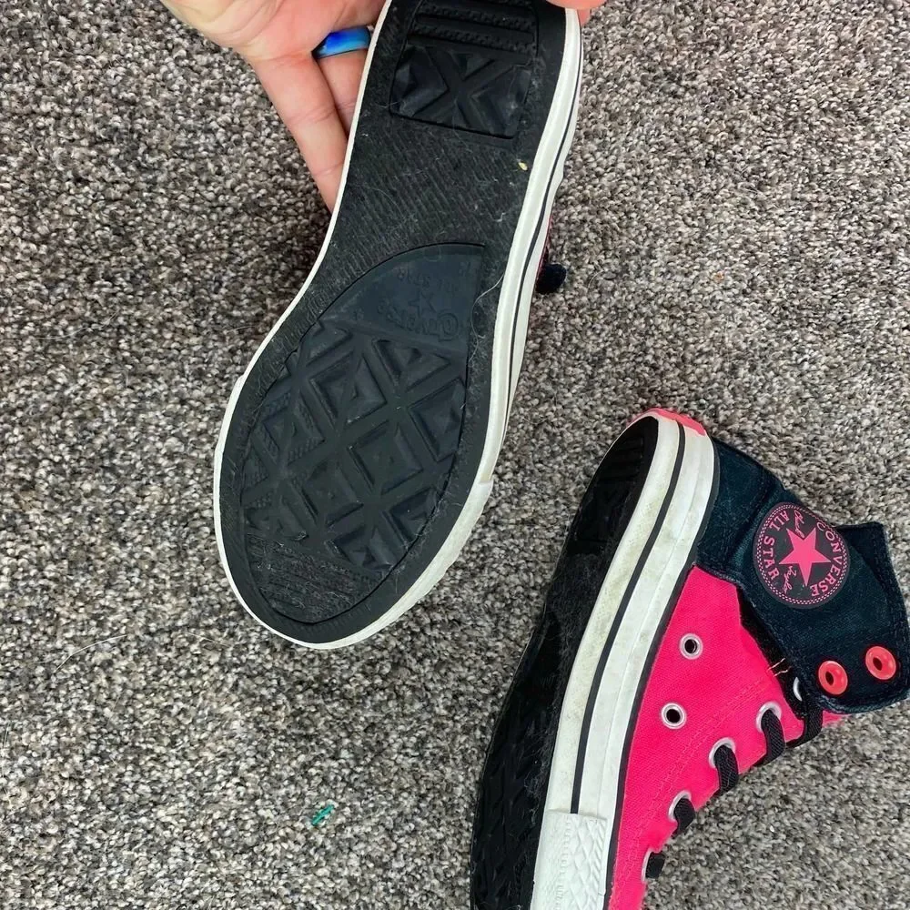 Converse All Star High Top Hot Pink Girls 13